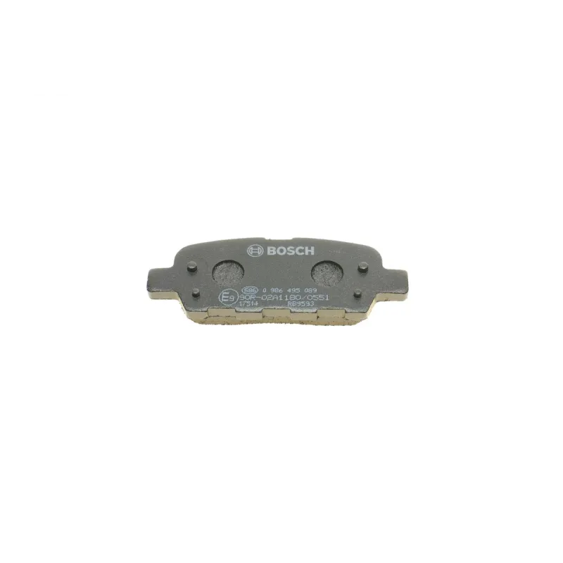 Комплект задніх гальмівних колодок BOSCH 0 986 495 089 для Nissan Juke, Leaf, Cube, Murano, Teana, X-Trail, Tiida, Pulsar
