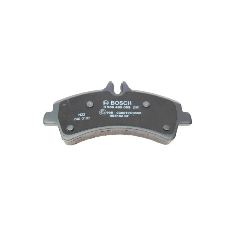 Колодки гальмівні задні BOSCH 0 986 495 099 для Mercedes-Benz Sprinter 411-519CDI, VW Crafter 2006- (спарка), 20.7 мм