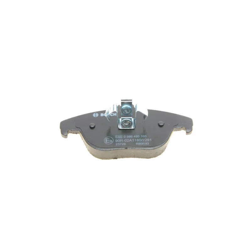 Колодки гальмівні задні BOSCH 0 986 495 105 для Mercedes-Benz C-Class W204 2007-2014, 122.5x54.6x16.7 мм