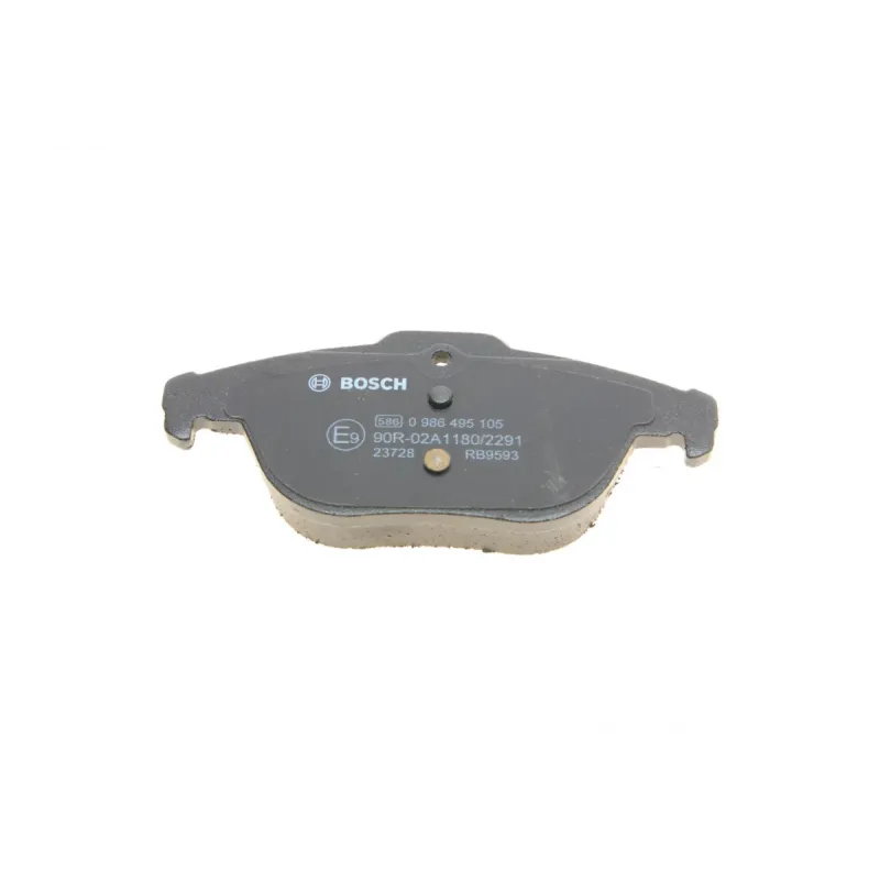 Колодки гальмівні задні BOSCH 0 986 495 105 для Mercedes-Benz C-Class W204 2007-2014, 122.5x54.6x16.7 мм
