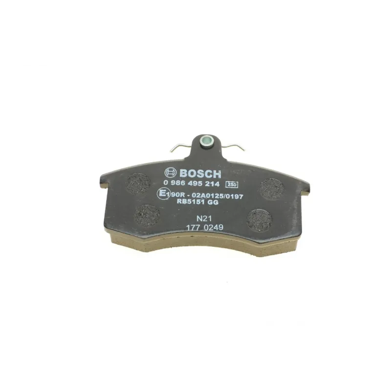Колодки гальмівні передні BOSCH 0 986 495 214 для Lada Granta, Kalina, Priora 17.05 мм