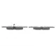 Колодки гальмівні передні BOSCH 0 986 495 229 для BMW 3 (E36/E46) 1990-2005, 151.5x57.7x17.5 мм
