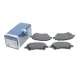 Колодки гальмівні передні BOSCH 0 986 495 243 для Toyota Corolla Altis 2002-2007, 131.7x57.3 мм