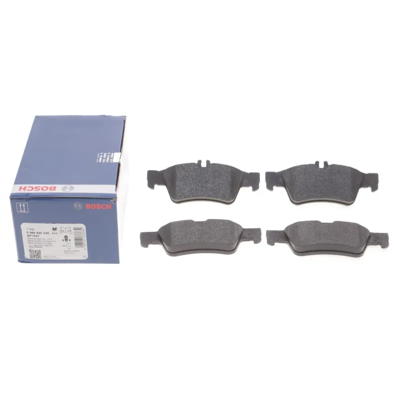 Колодки гальмівні задні BOSCH 0 986 495 248 для Mercedes-Benz E-Class W211/W212, CLS C218, S-Class W220/W221, 141.3x59.8 мм