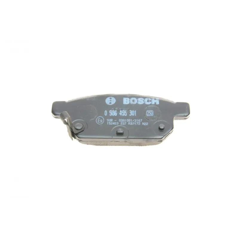 Колодки гальмівні задні BOSCH 0 986 495 301 для Suzuki Vitara III, SX4, Swift IV 2010- 40.2x98.6x14.4 мм