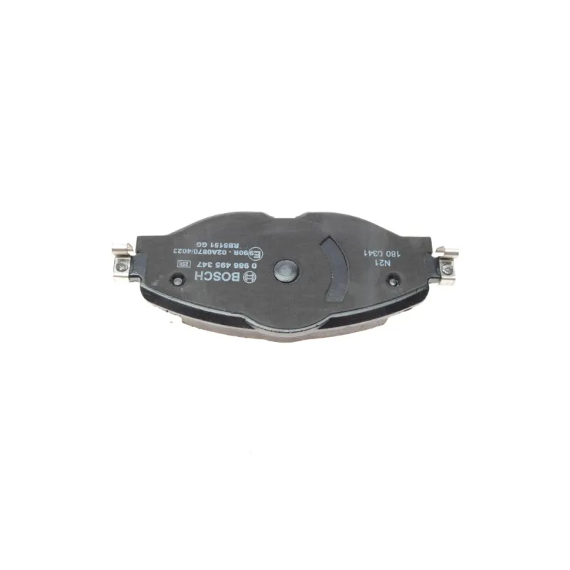 Колодки гальмівні передні BOSCH 0 986 495 347 для Audi A3, VW Golf, Skoda Octavia, з датчиком
