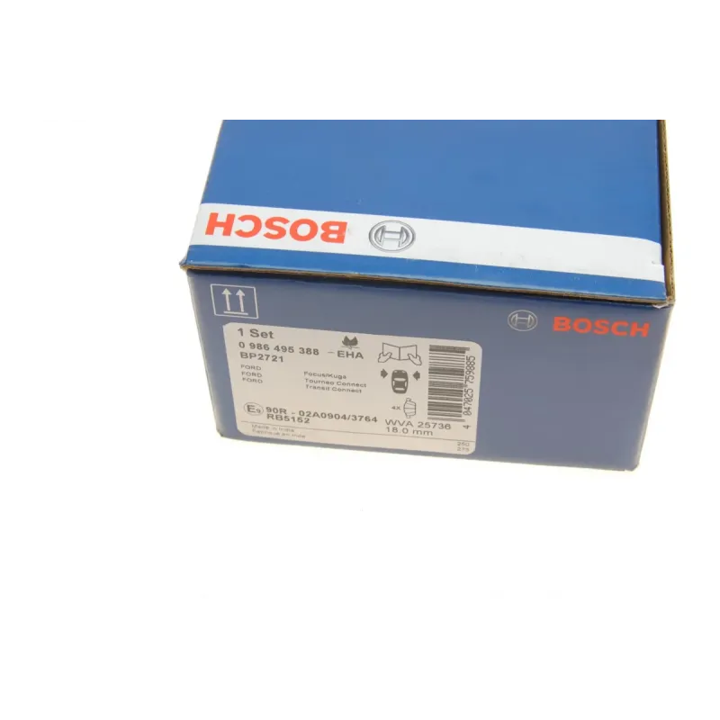 Колодки гальмівні передні BOSCH 0 986 495 388 для Ford Focus III, Kuga II, Escape II
