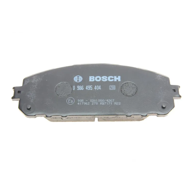 Колодки гальмівні передні BOSCH 0 986 495 404 для Jeep Cherokee KL 2013-, 167x62.2x17.5 мм