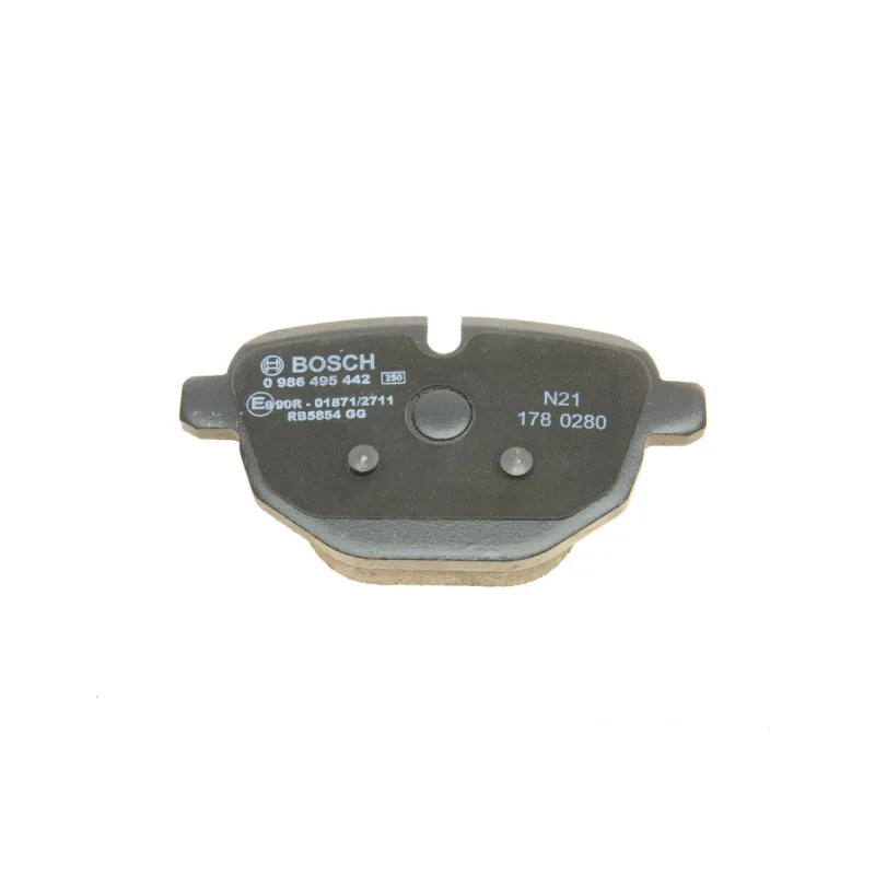 Колодки гальмівні задні BOSCH 0 986 495 442 для BMW 5 (G30/G31) 6 (G32) 7 (G11/G12), 17.7 мм