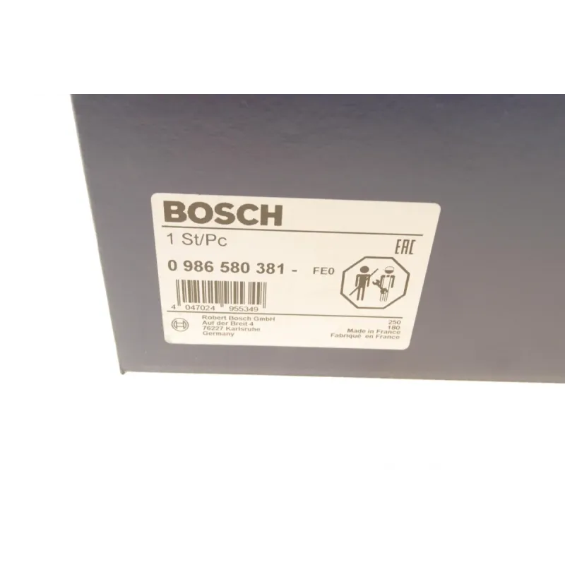 Насос паливний електричний BOSCH 0 986 580 381 для Citroen C3 Picasso, Peugeot 207 (1.1-1.6) 2002-