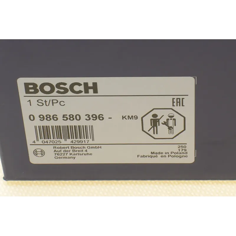 Насос паливний електричний BOSCH 0 986 580 396 для Mercedes-Benz C-Class W204/E-Class W212 1.6/1.8 2007-2015
