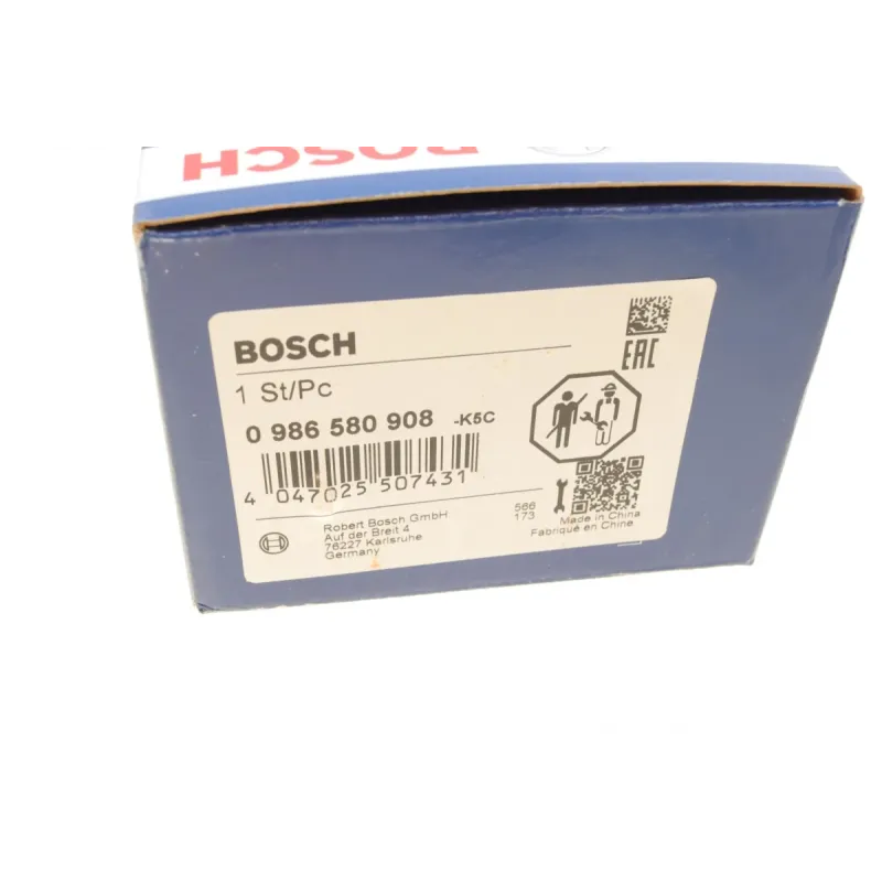 Насос паливний електричний BOSCH 0 986 580 908 для Hyundai Accent, Kia Ceed, i10, i30