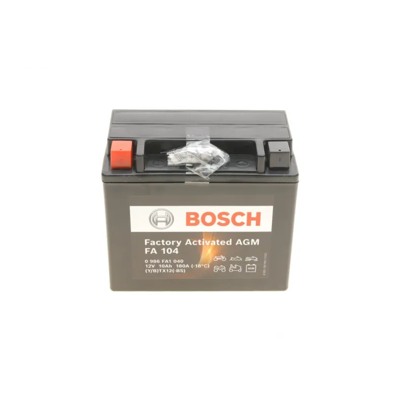 Акумулятор AGM BOSCH 0 986 FA1 040 10Ah 180A для Aprilia Pegaso 650, RSV 1000