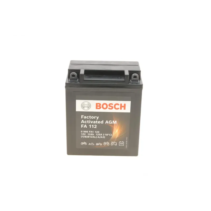 Акумулятор AGM BOSCH 0 986 FA1 120 12Ah 125A (134x81x160) B07 для Aprilia Atlantic, BMW F 650