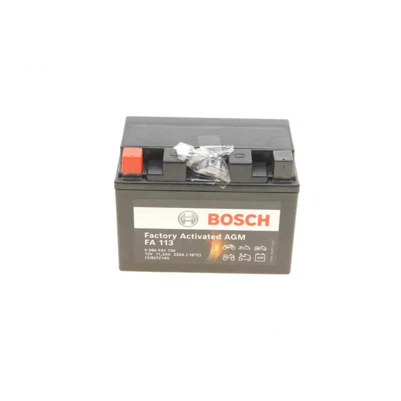 Акумулятор AGM BOSCH 0 986 FA1 130 11.2Ah/220A (150x88x110) для мотоциклів Honda CB1300, VT750, Yamaha YZF-R
