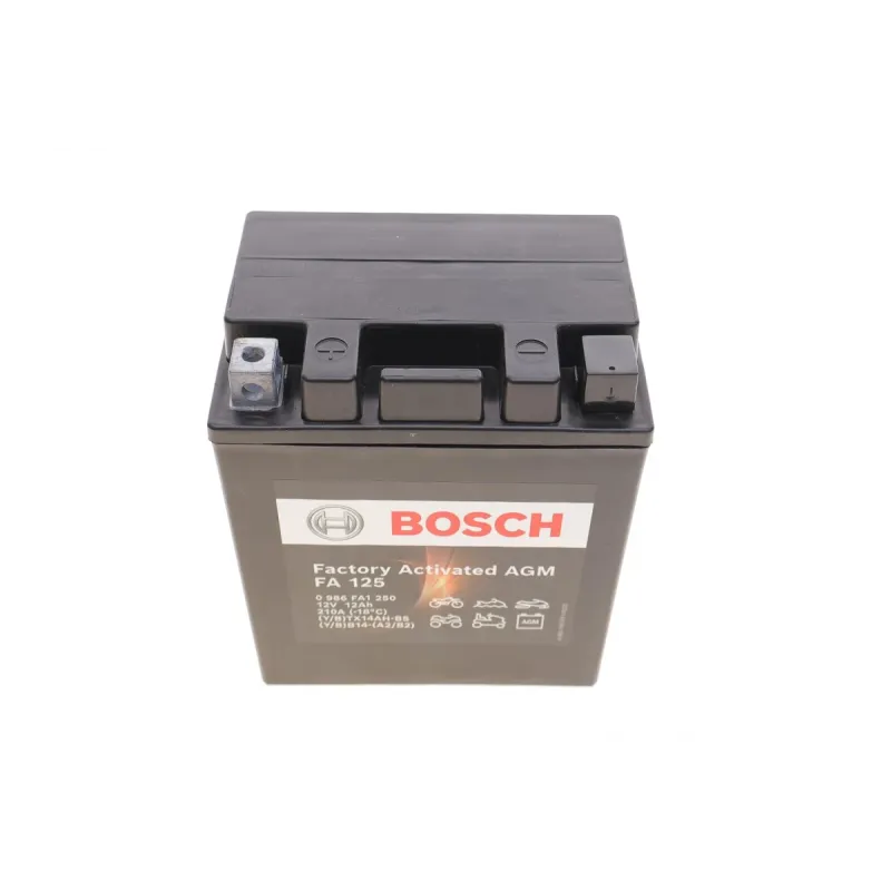Акумулятор AGM BOSCH 0 986 FA1 250 12Ah/210A (133x164x90) для мотоциклів Honda