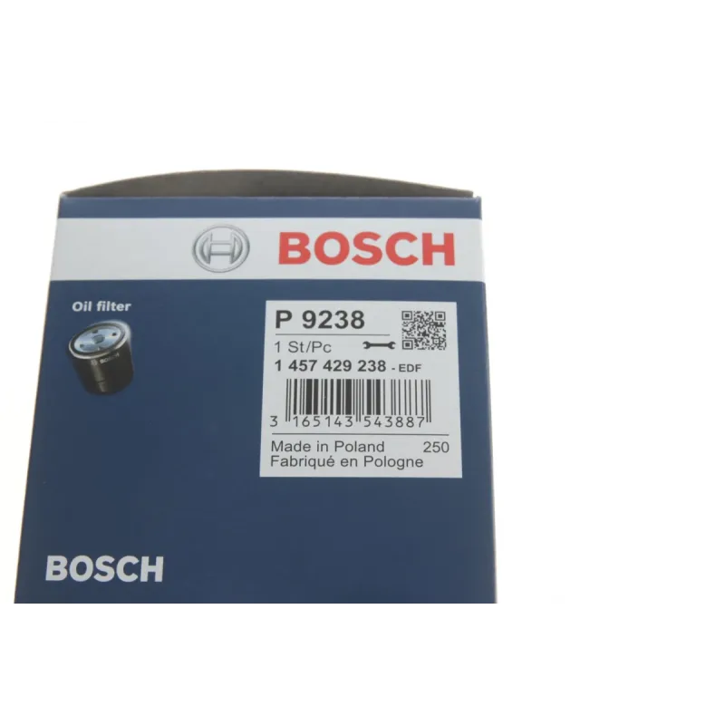 Фільтр масляний BOSCH 1 457 429 238 для Citroen Berlingo, Fiat Scudo 1.6 HDi/JTD, 72x100 мм