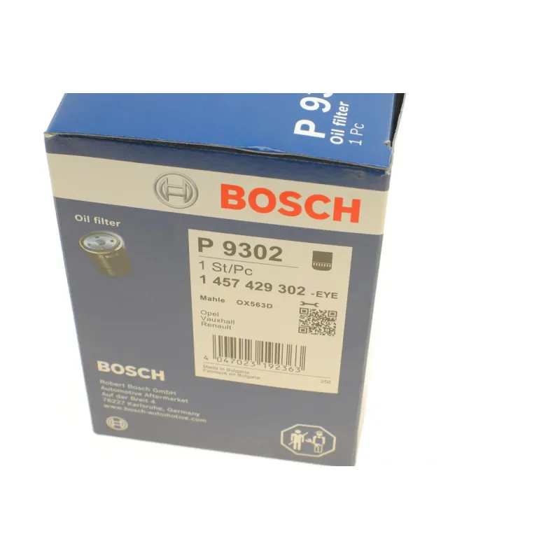 Фільтр масляний BOSCH 1 457 429 302 для Opel Vectra C 3.0 CDTI 2003-2008, Renault Espace IV 3.0 dCi 2002-