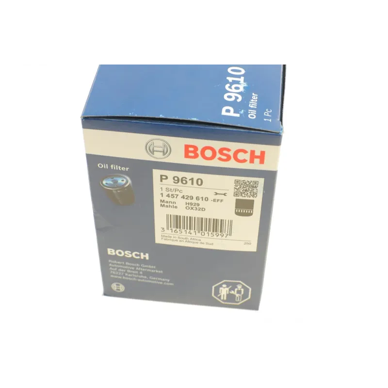 Фільтр масляний BOSCH 1 457 429 610 для Mercedes-Benz S-Class W116/W126 1972-1991, 83x121 мм