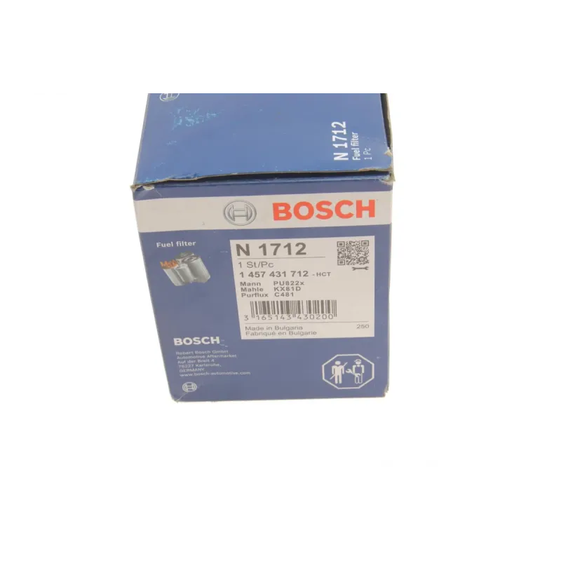 Фільтр паливний BOSCH 1 457 431 712 для Renault Kangoo 1.9D, Clio II 1.9D, Megane I 1.9D