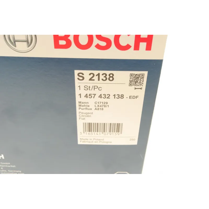Фільтр повітряний Fiat Ducato/Peugeot Boxer/Citroen Jumper 1.9/2.4/2.5D 82-02