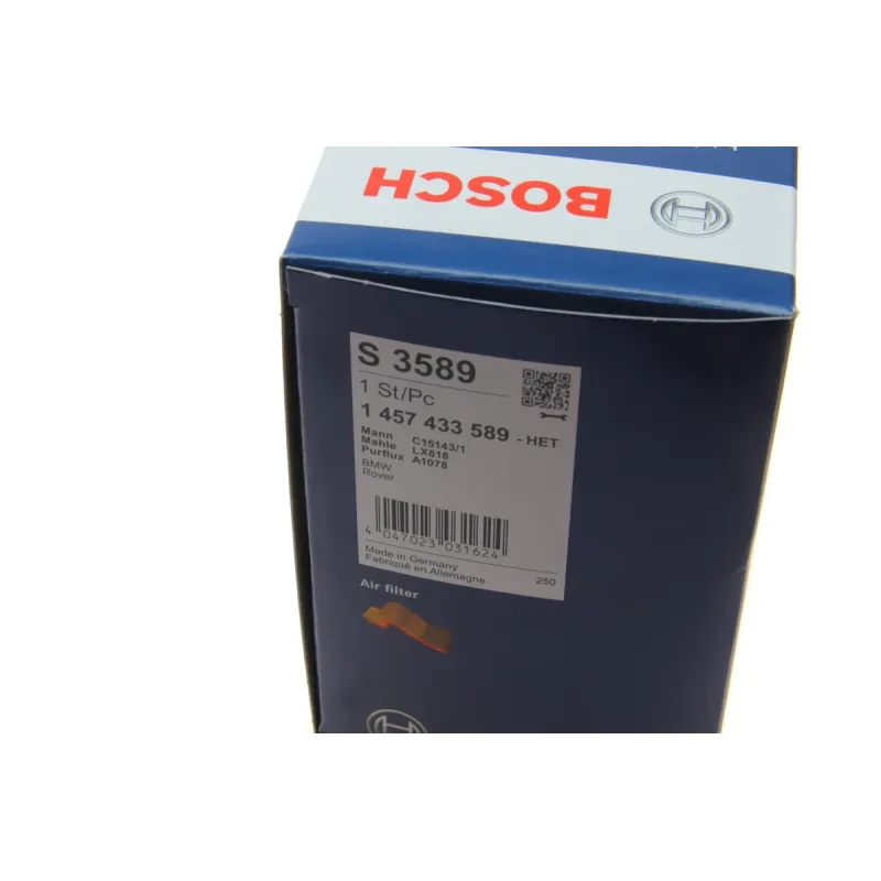 Фільтр повітряний BOSCH 1 457 433 589 для BMW 3 (E46, E90), 5 (E39, E60), X5 (E53, E70) 3.0d
