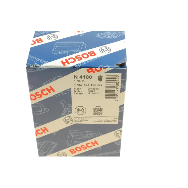 Фільтр паливний BOSCH 1 457 434 180 для накручування, 93 мм