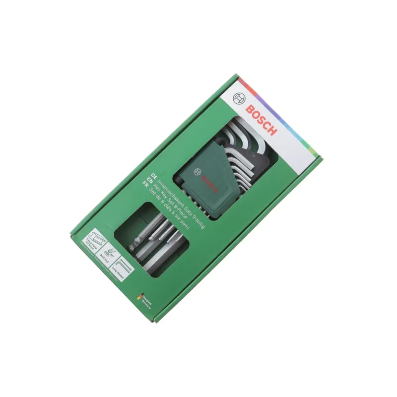 Набір Г-подібних шестигранних ключів BOSCH 1 600 A02 BX9 1.5-10 мм