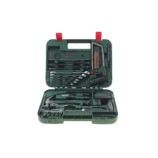Набір інструментів комбінований BOSCH 1 600 A02 ZB3 (молоток, біти, викрутка, плоскогубці, рівень, ножівка) 64 од.