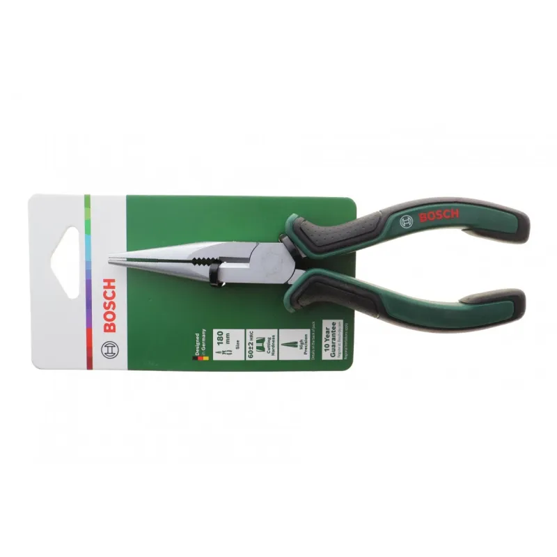 Плоскогубці з подовженими губками BOSCH 1 600 A03 2VC L-180 мм