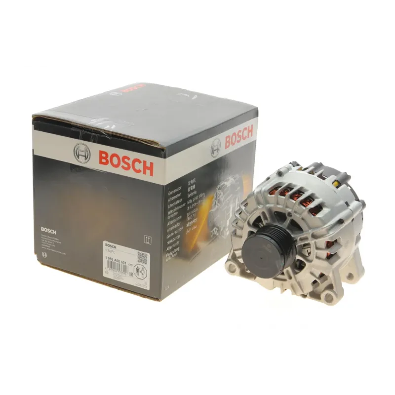Генератор BOSCH 1 986 A00 601 14V 180A для Citroen Berlingo/Peugeot Partner 1.6 BlueHDi Ø54мм 6 канавок