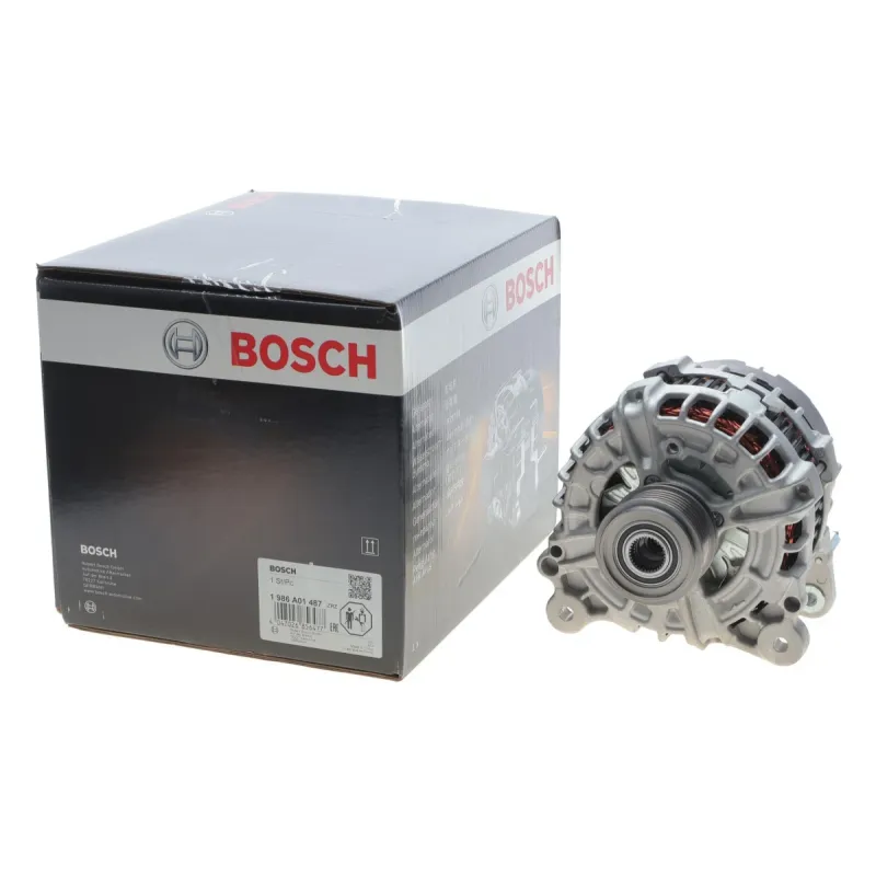 Генератор BOSCH 1 986 A01 487 для Volkswagen Passat B6/B7 1.6-2.0TDI 2005-2014 (14V/180A)
