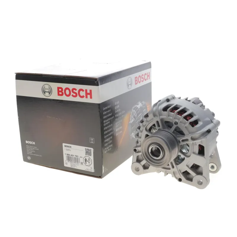 Генератор BOSCH 1 986 A01 763 для Renault Clio IV, Dacia Dokker 1.5 dCi (14V/120A)