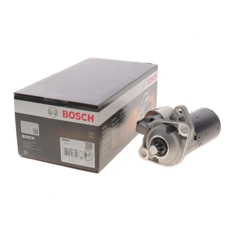 Стартер BOSCH 1 986 S00 786 для Audi A3, VW Golf, Passat 1.4-2.0 1991-2005 (1.1kW, z=9)