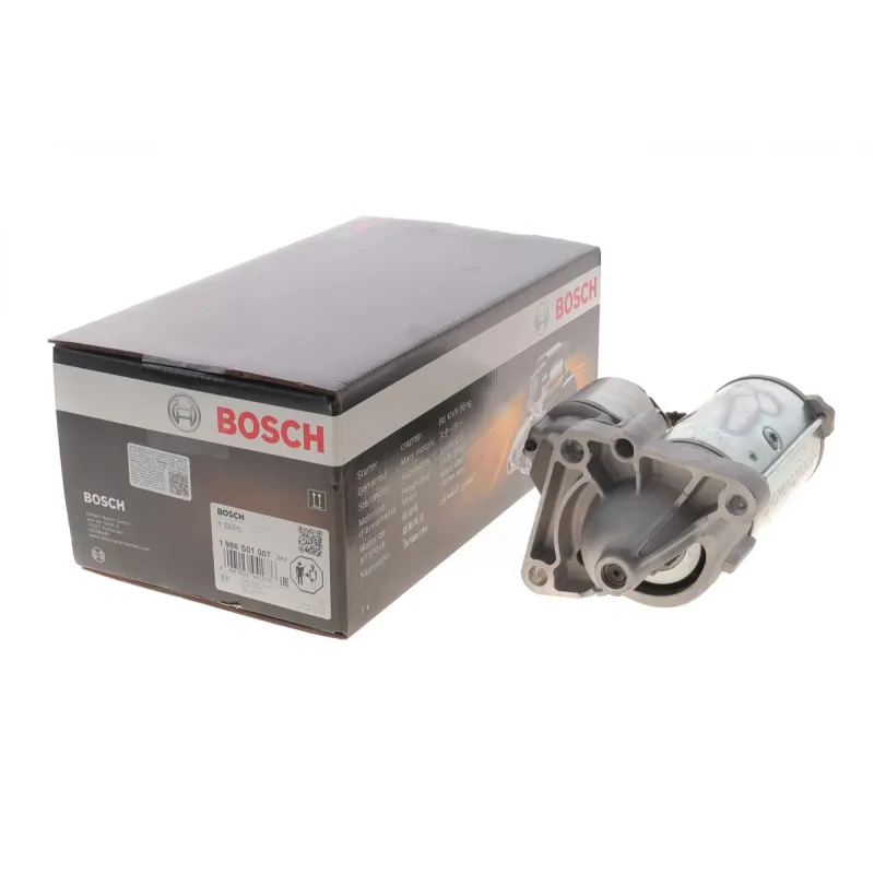 Стартер BOSCH 1 986 S01 007 для Renault Master/Trafic 2.5dci 2001-, 12V, 2.2kW, z=10