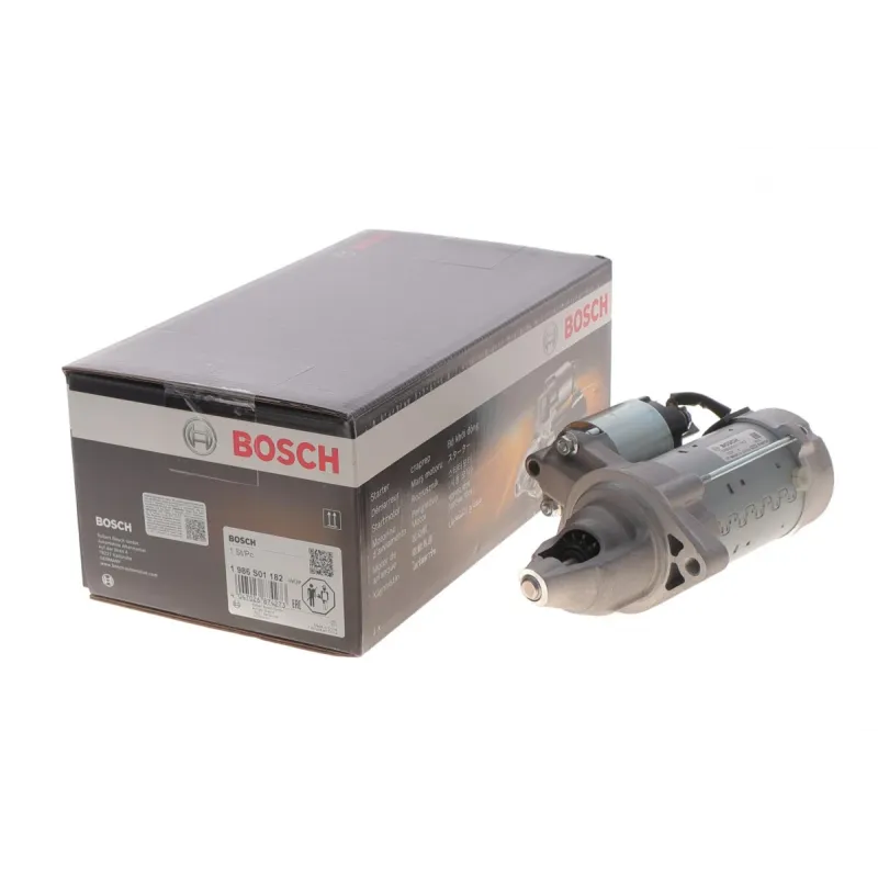Стартер BOSCH 1 986 S01 182 для Mercedes-Benz C-Class W204/W205, E-Class W212/W213 (12V/1.7kW, z=13)