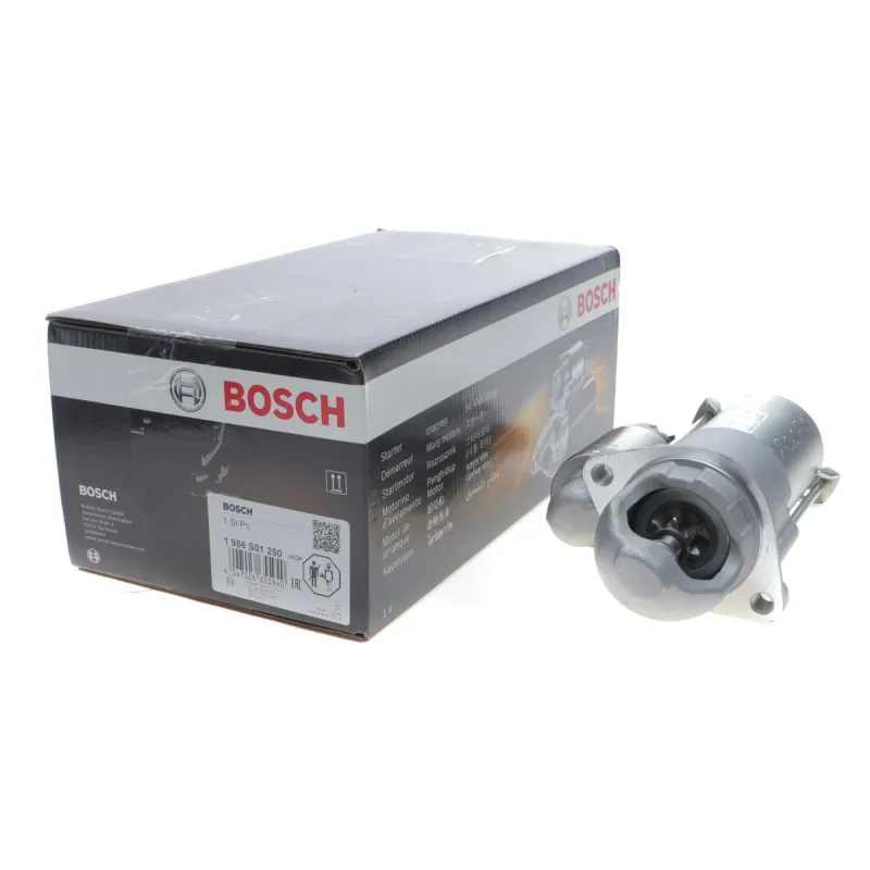 Стартер BOSCH 1 986 S01 250 для Hyundai H-1 2.4 2008-, 12V 1.4kW