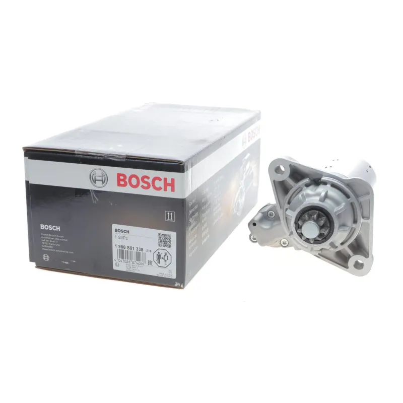 Стартер BOSCH 1 986 S01 338 для Volkswagen Touareg 2.5 TDI 2003-2010 (12V/2.2kW, z=9)