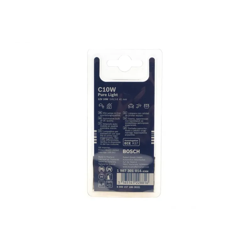 Автолампа BOSCH C10W 12V 10W SV8.5-8 1 987 301 014 для ALFA ROMEO 145, 146, 147