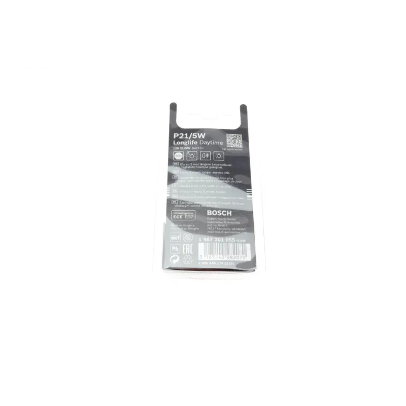 Автолампа розжарювання BOSCH P21/5W BAY15d 12V 21/5W (2 шт.) 1 987 301 055 для Alfa Romeo 147, 156, Fiat Grande Punto