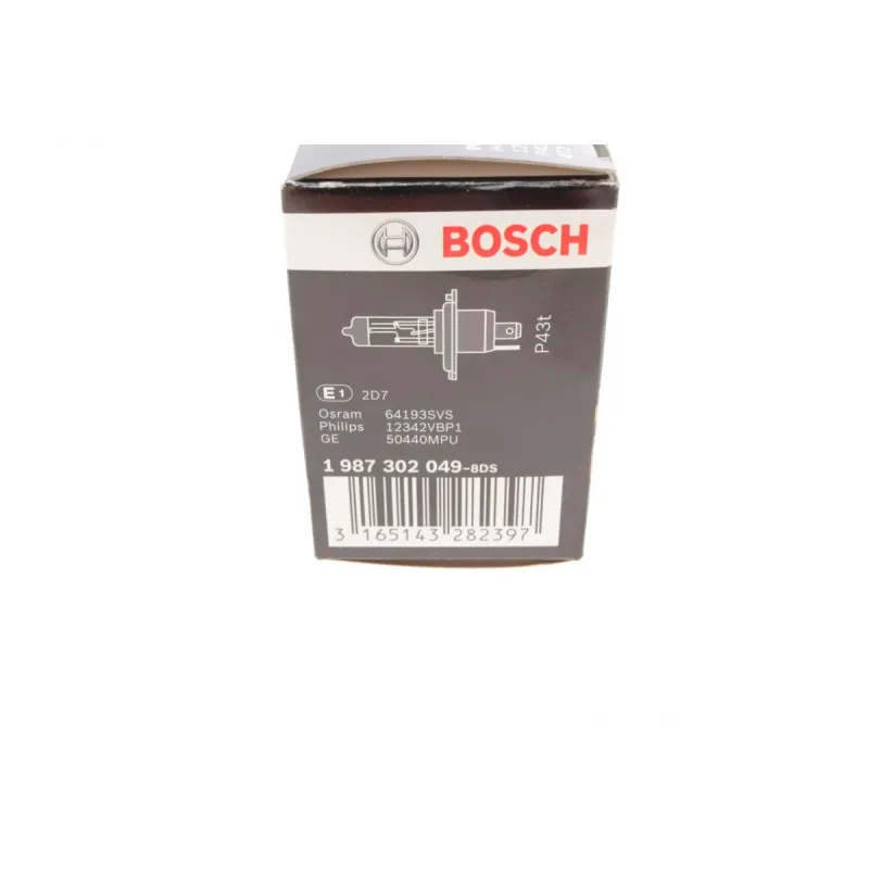 Автолампа головного світла BOSCH H4 12V 60/55W P43t 1 987 302 049 для Audi 100 C3, Alfa Romeo 164