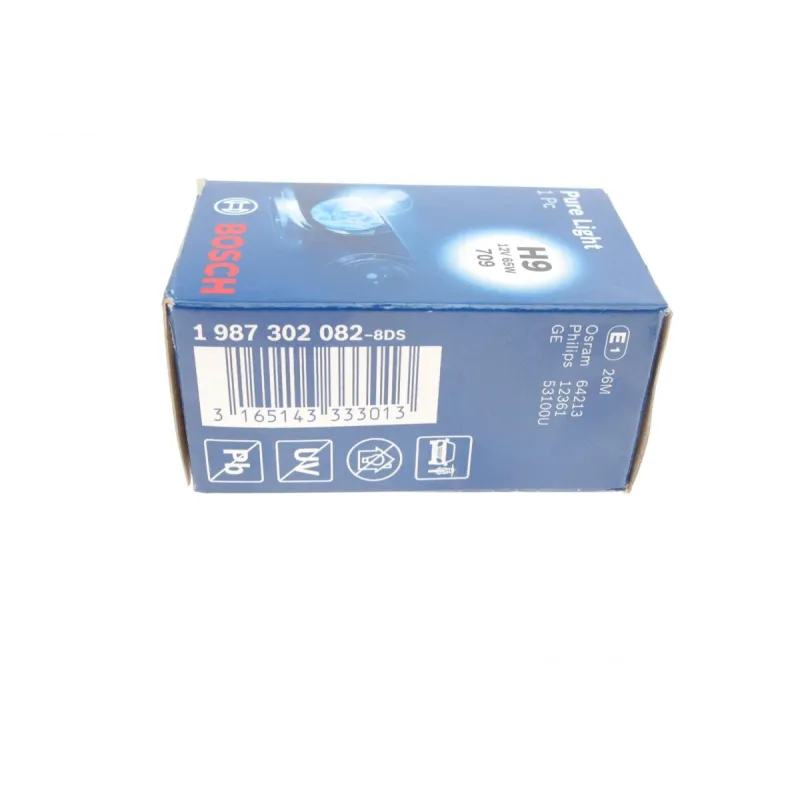 Автолампа BOSCH H9 12V 65W PGJ19-5 Pure Light 1 987 302 082 для Audi A4, A6