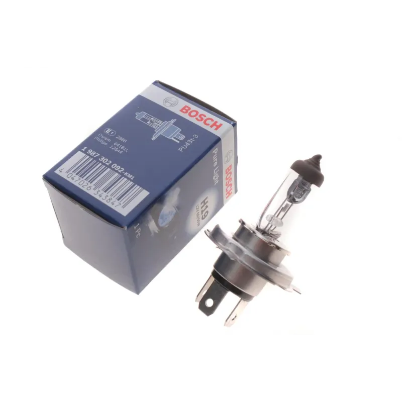 Автолампа BOSCH H19 12V 60/55W PU43t-3 1 987 302 092 для Hyundai i10, Kawasaki J300