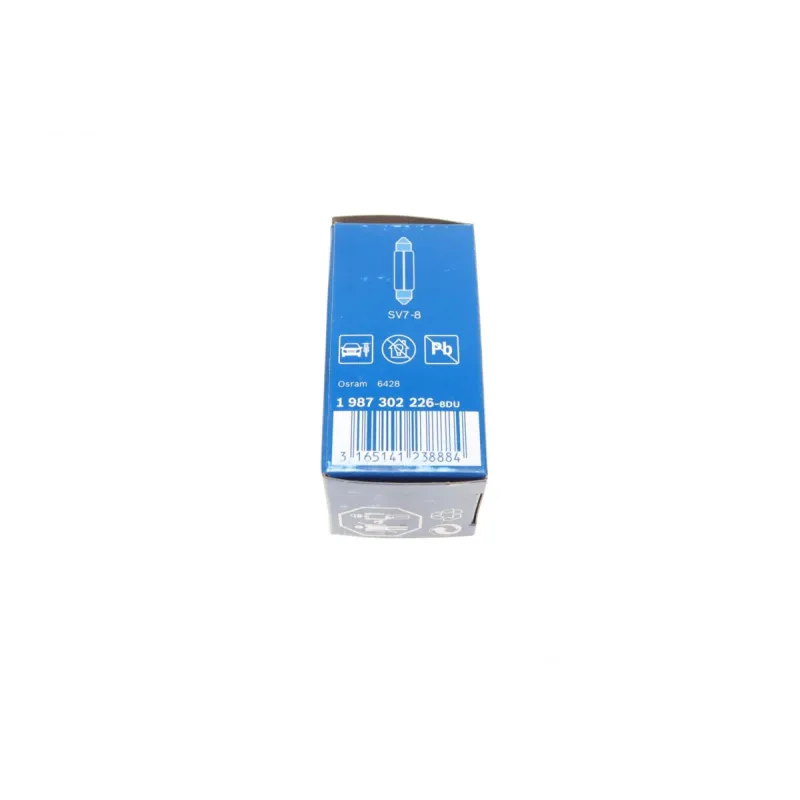 Автолампа розжарювання BOSCH 1 987 302 226 C3W 12V 3W SV7-8