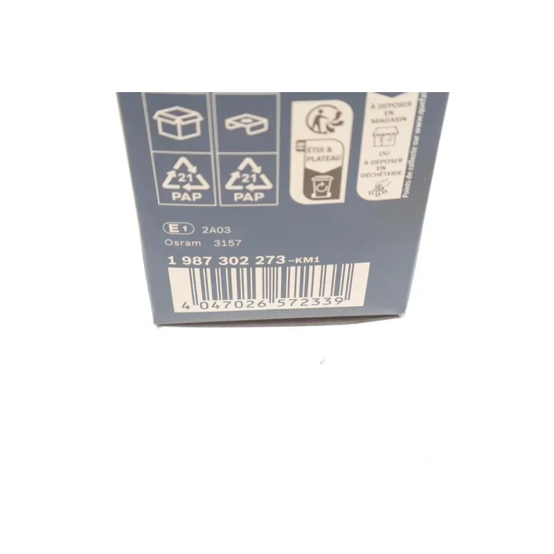 Автолампа розжарювання BOSCH P27/7W 12V 27/7W W2.5x16q 1 987 302 273