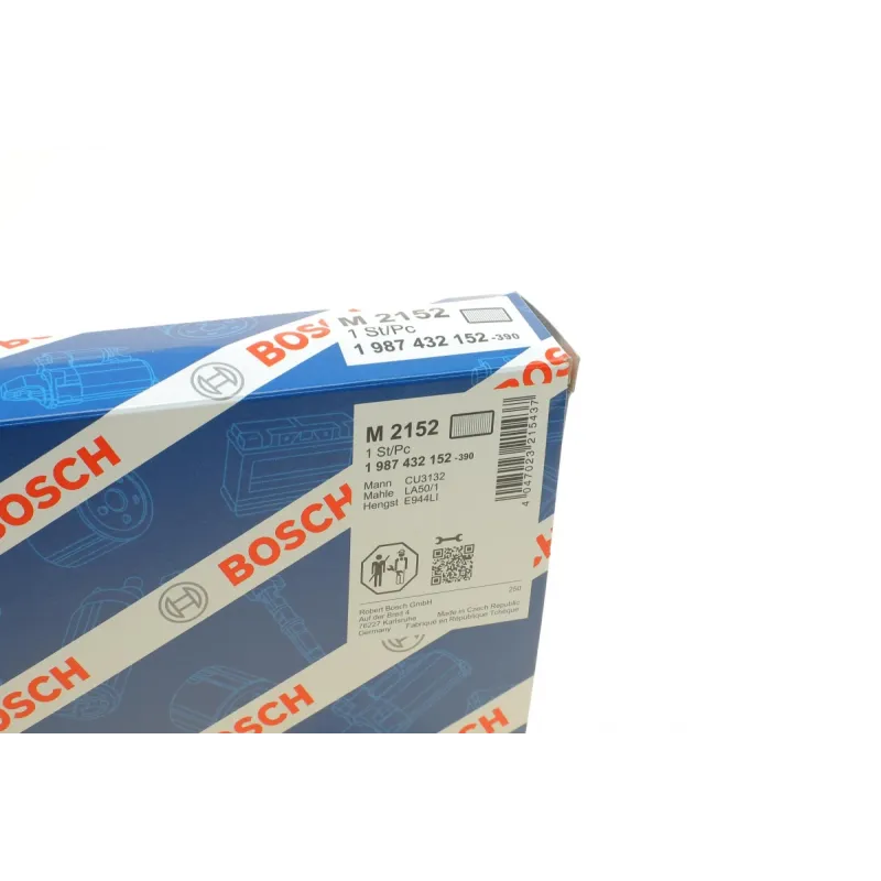 Фільтр салону BOSCH 1 987 432 152 для DAF 95 XF, 105 XF, 321x235x26 мм