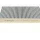 Фільтр салону вугільний BOSCH 1 987 432 357 для Skoda Fabia, Roomster, VW Polo 2000-2010, 246x216x32 мм