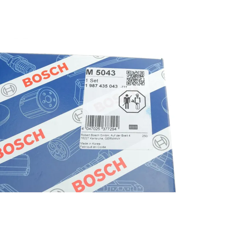 Фільтр салону BOSCH 1 987 435 043 для Subaru Legacy/Outback 1998-2004, пиловий, 205x102x40 мм