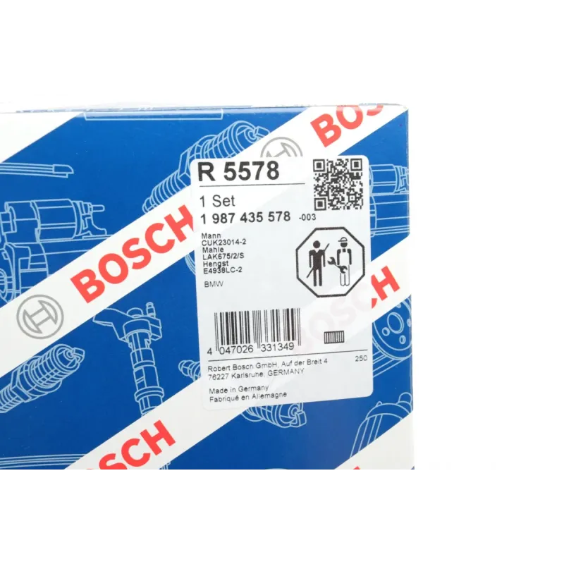 Фільтр салону BMW 5 (G30)/7(G11/G12) 15-(вугільний) (к-кт 2 шт.)