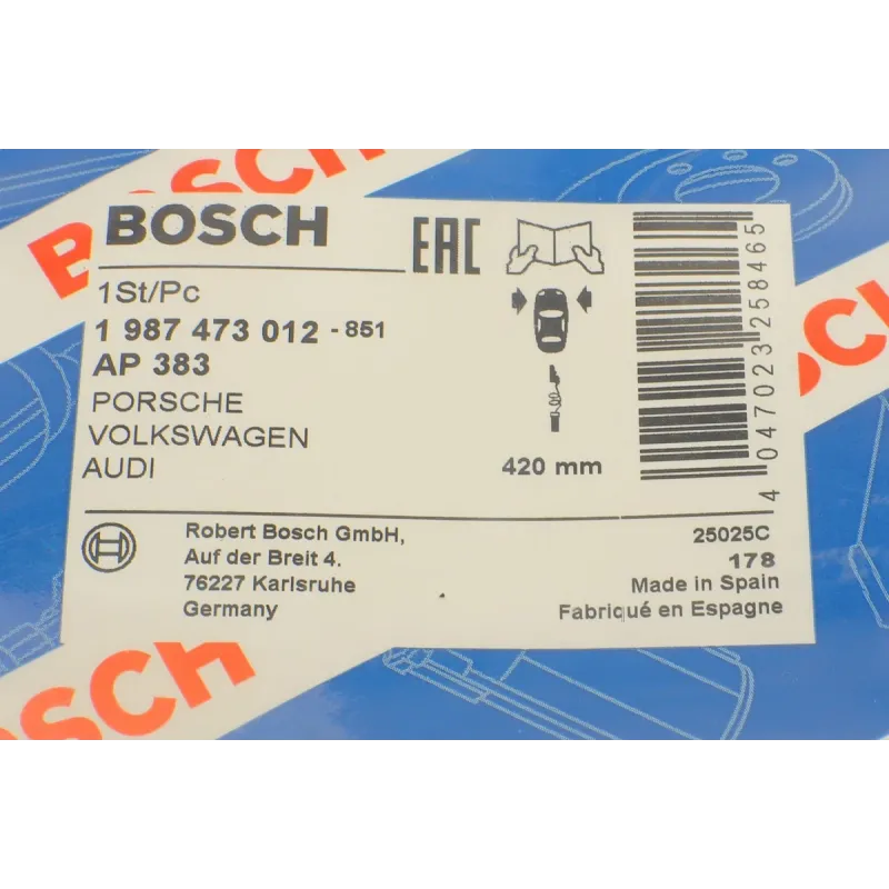 Датчик зносу гальмівних колодок передній BOSCH 1 987 473 012 для VW Touareg, Audi Q7